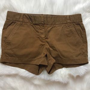 NWT J.Crew Chino Shorts - Brown - Size 6